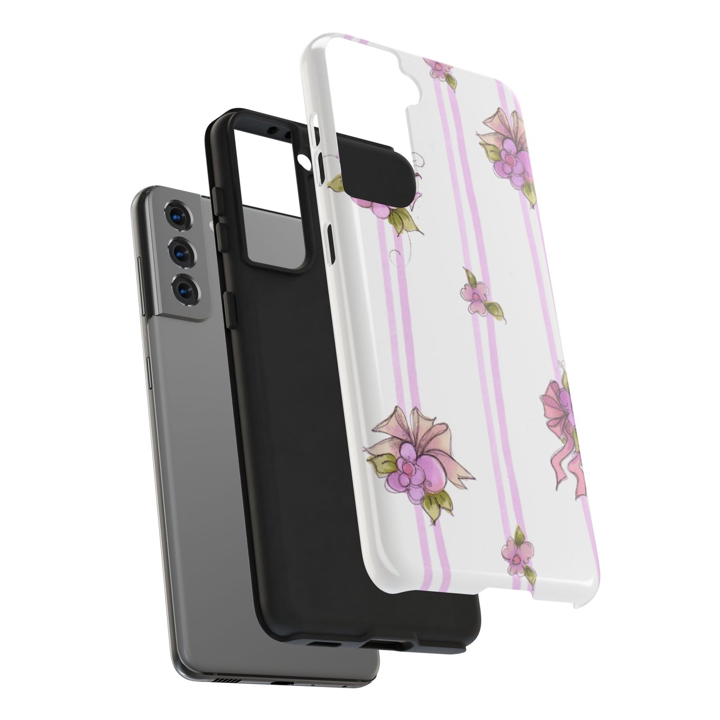 Flower Model Flower Stripe Phone Case