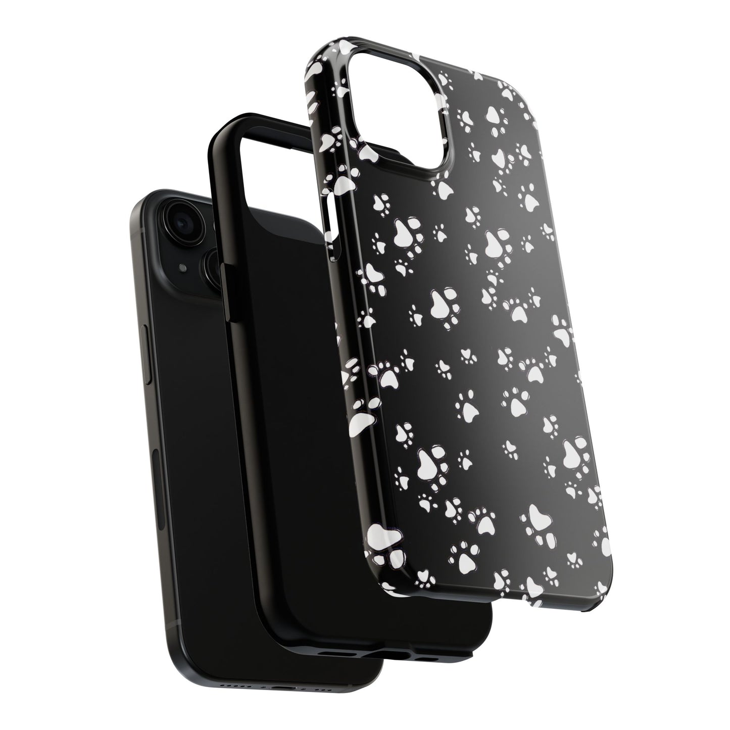 Paw Flakes Black Phone Case