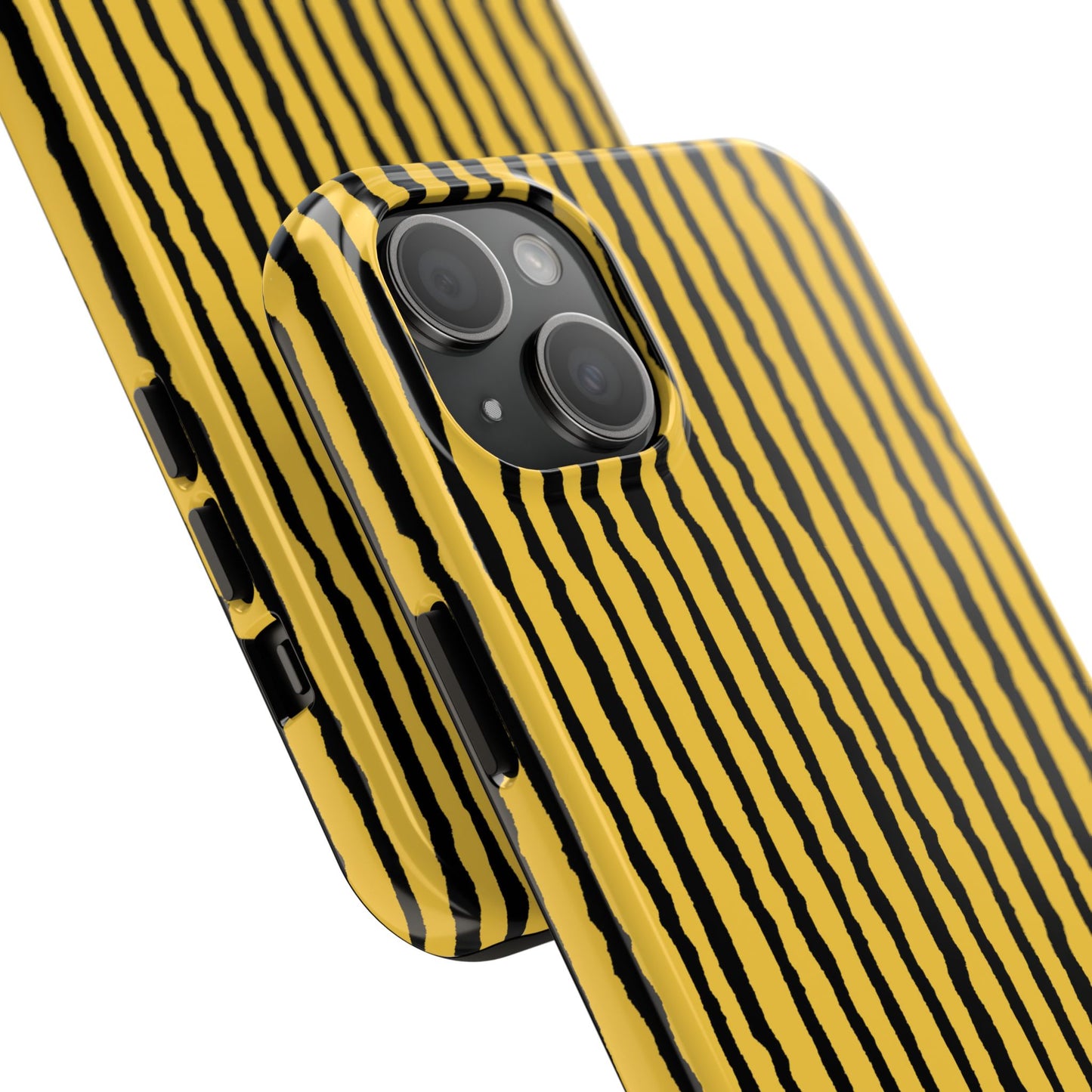Sorta Stripe Yellow / Black Phone Case