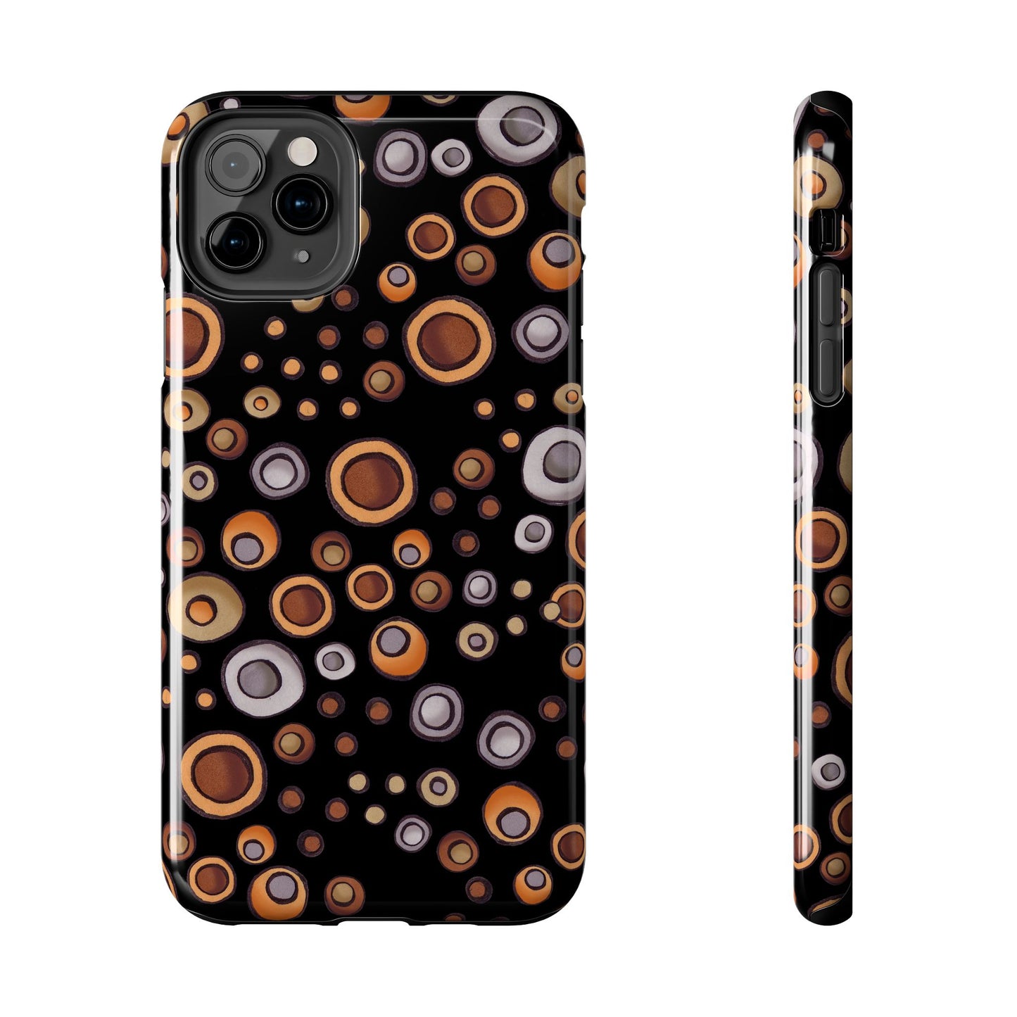 Doggy Dots Black Phone Case