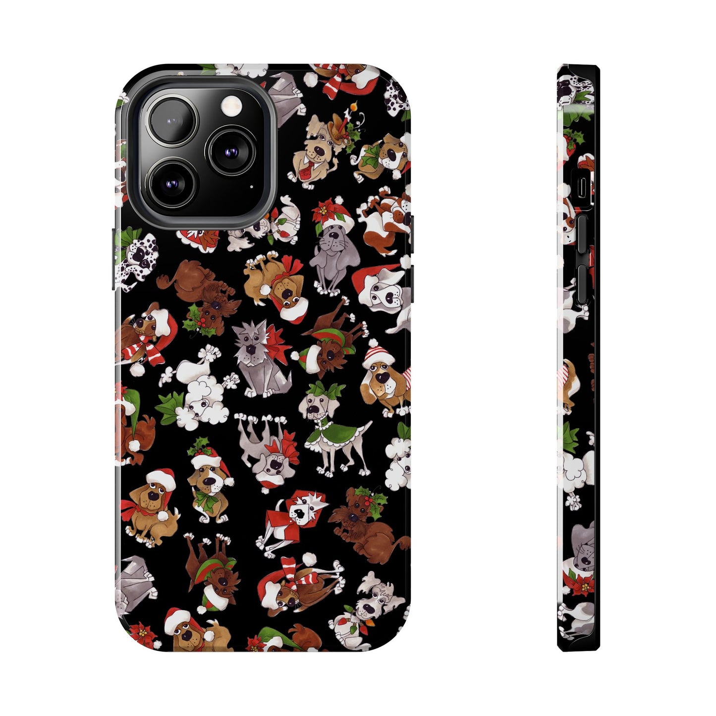 Doggie Toss Black Phone Case