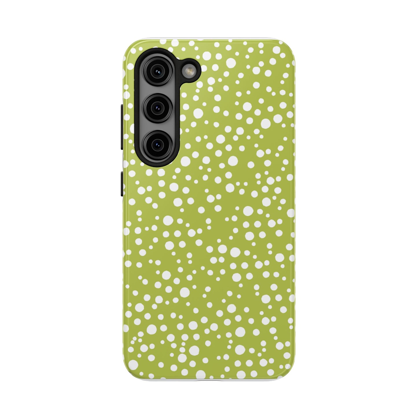 Balloon Dots Green / White Phone Case