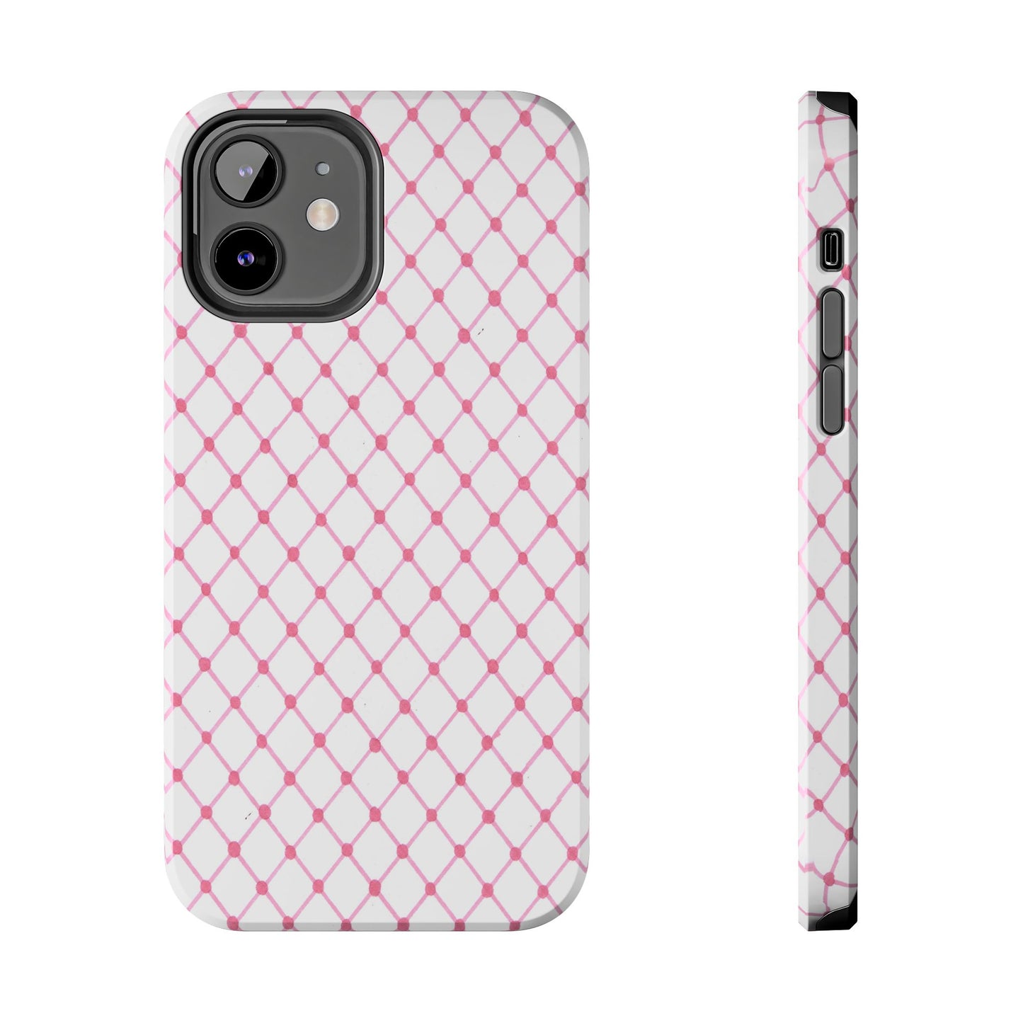 Diamond White / Pink Phone Case