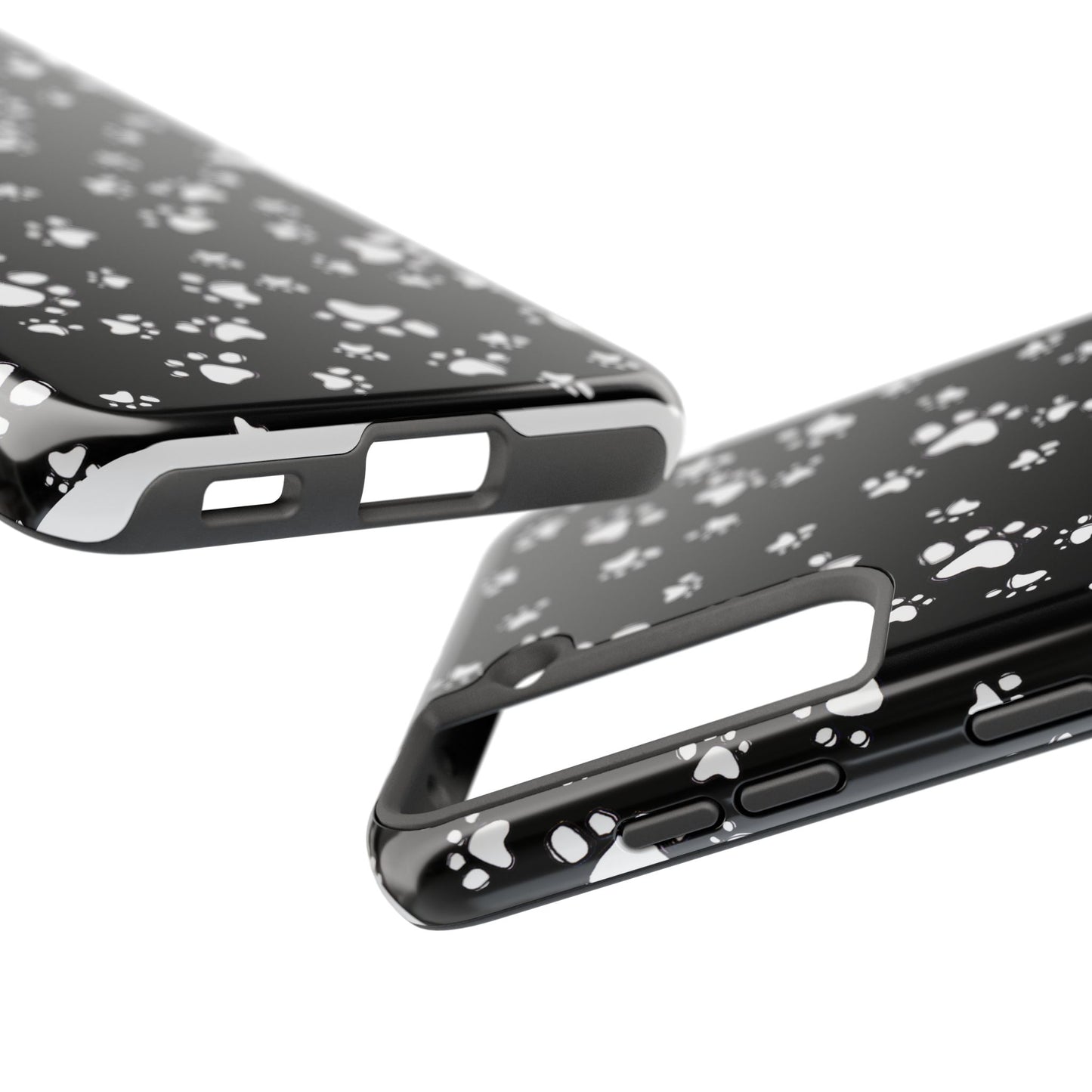 Paw Flakes Black Phone Case
