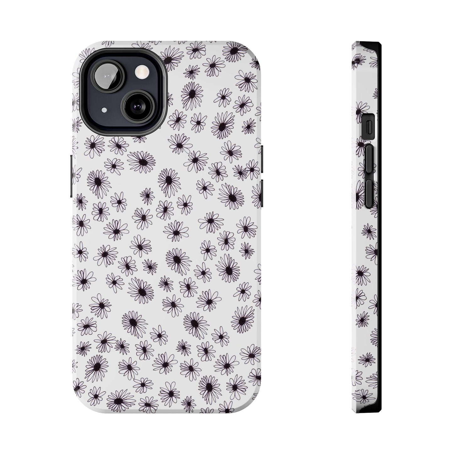 Random Daisy White / Black Phone Case