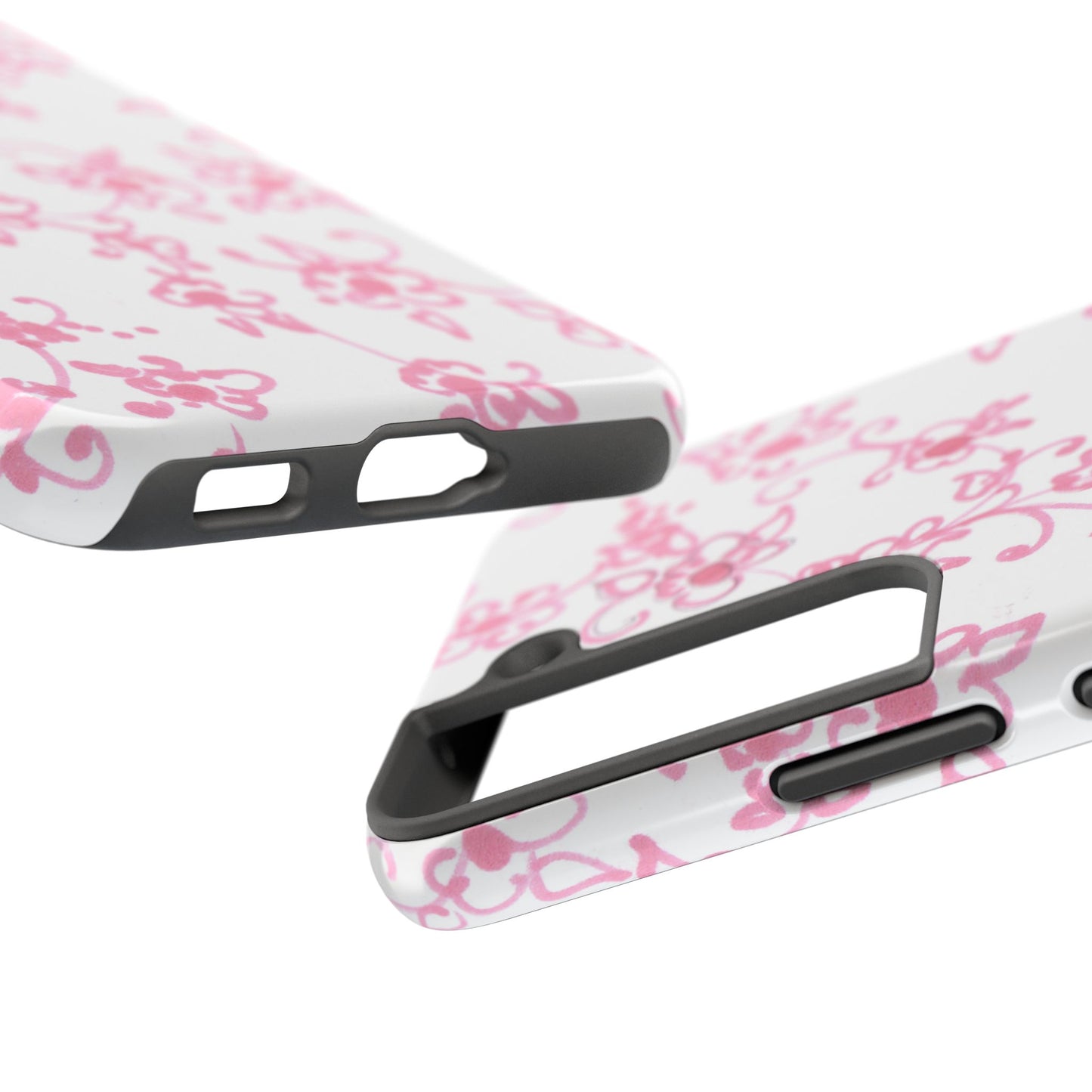 Juliette Ladies White / Pink Flowers Phone Case