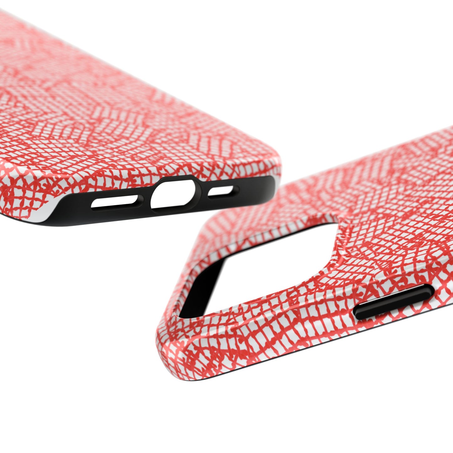 Check Patch Small Red Phone Case