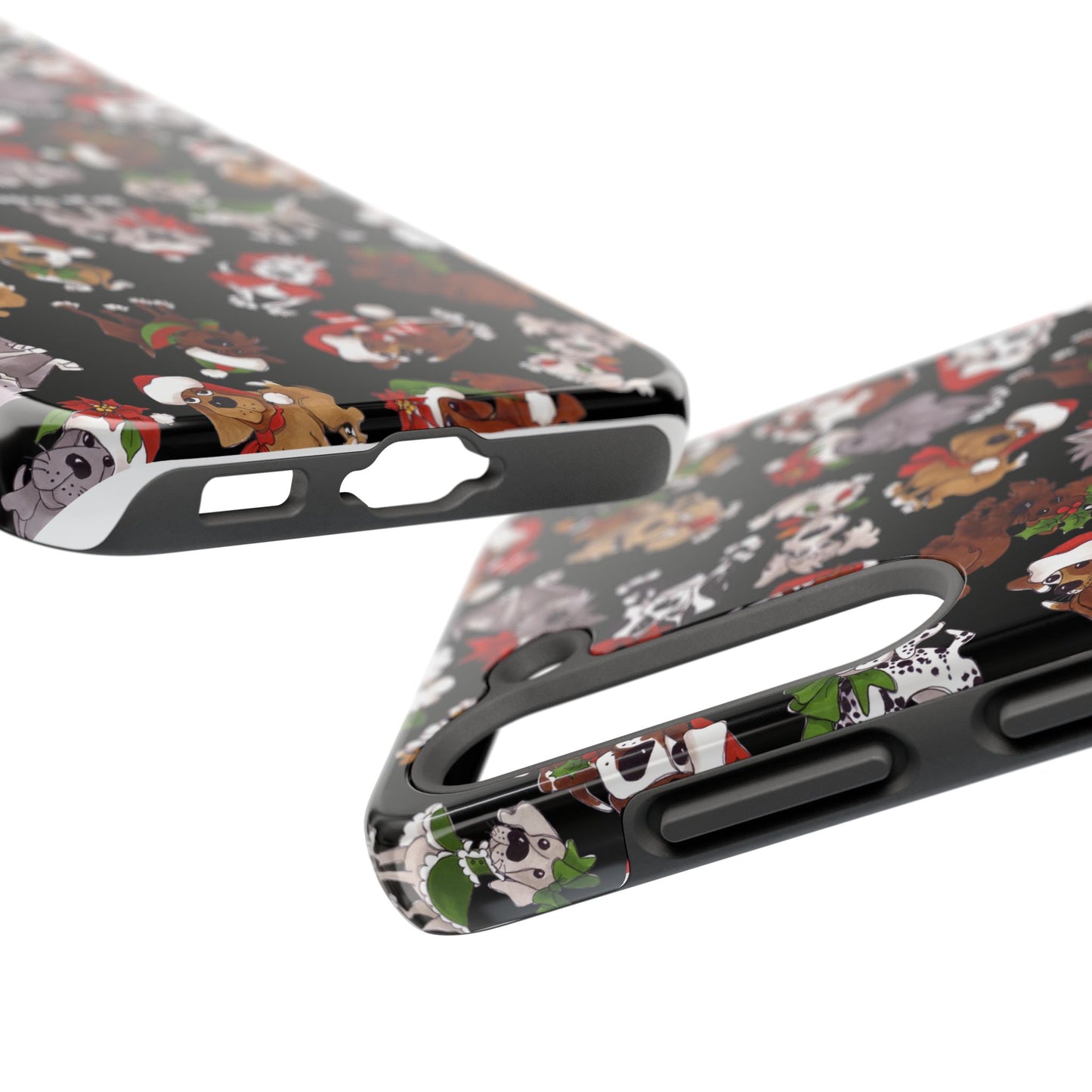 Doggie Toss Black Phone Case