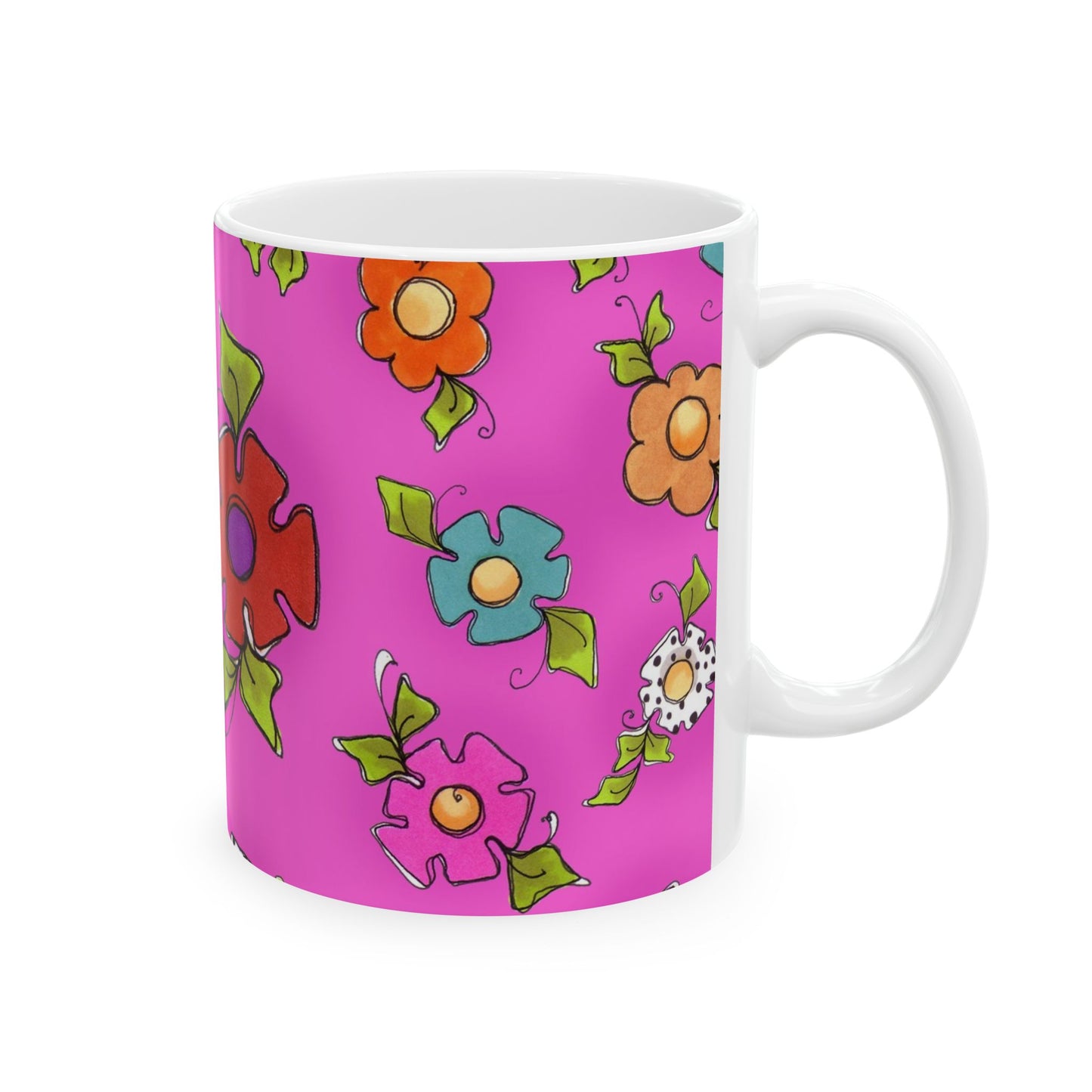 Happy Blooms Cerise Cup