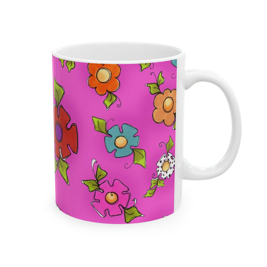 Happy Blooms Cerise Cup