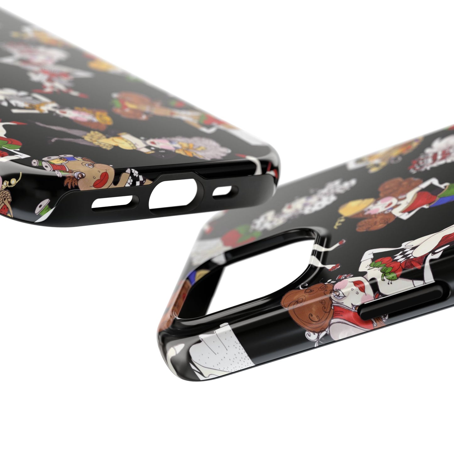 Sew Tossed Black Phone Case