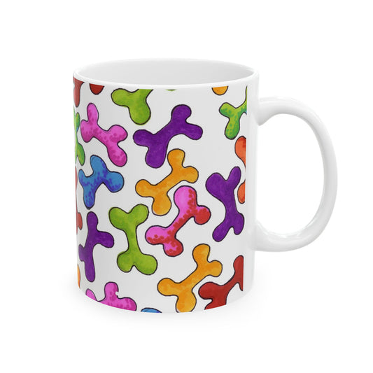 Fancy Bones White / Multi Cup