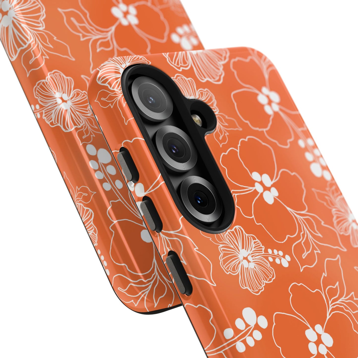 Lacey Hibiscus Coral Phone Case