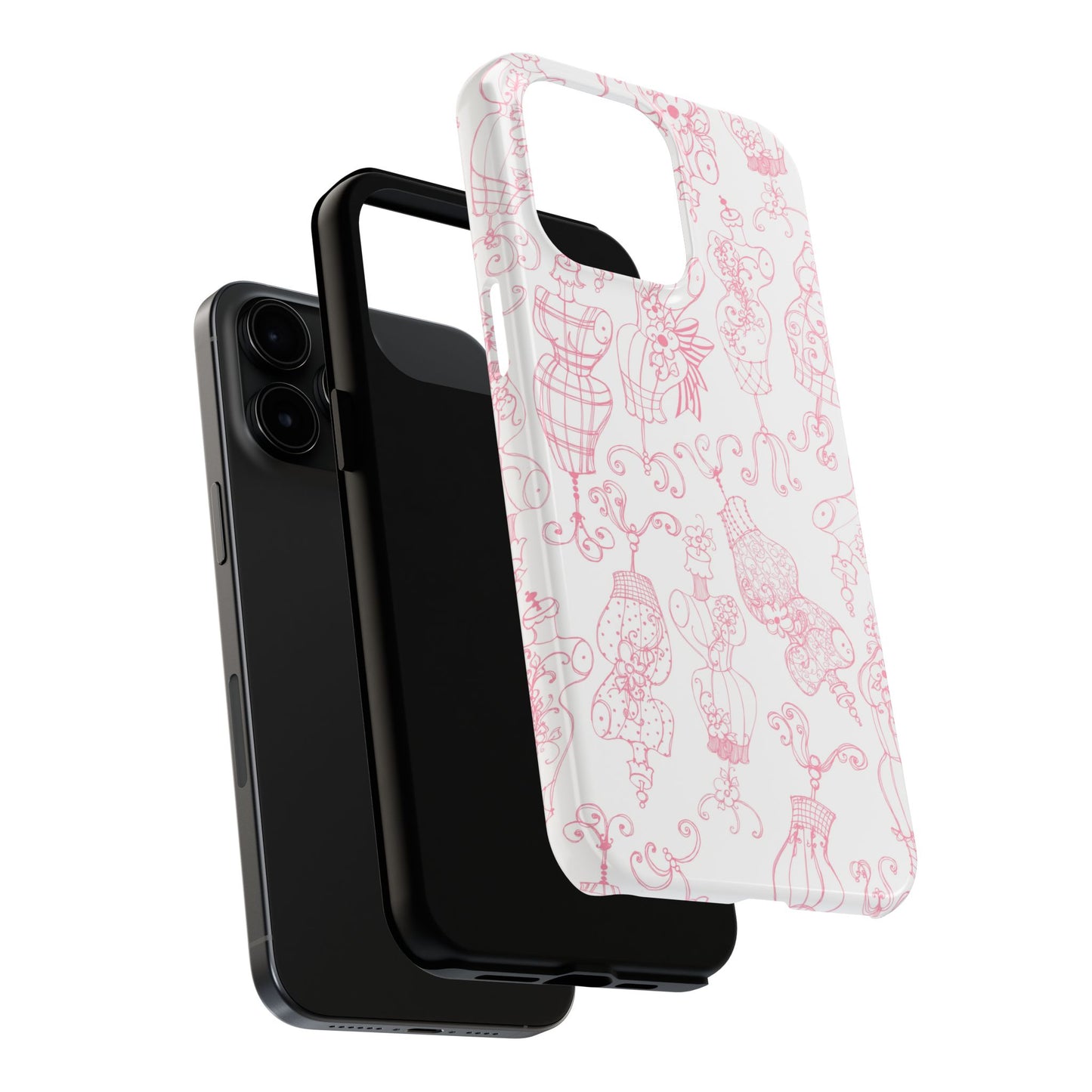 Mannequinique White / Pink Phone Case