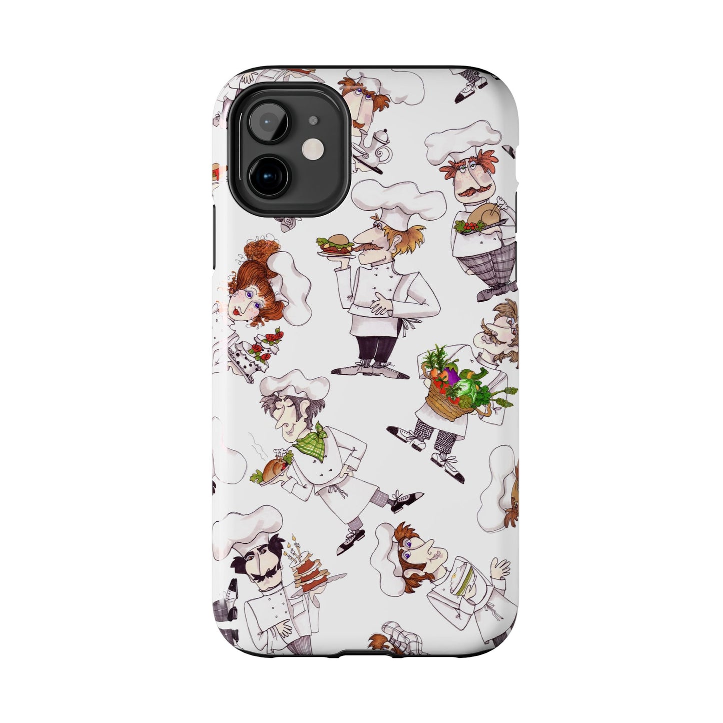 Tossed Chefs White Phone Case