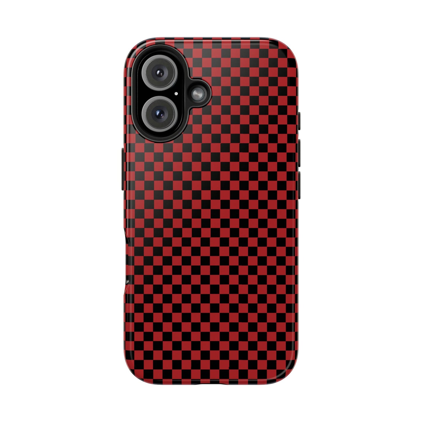 Checkerboard Red / Black Phone Case