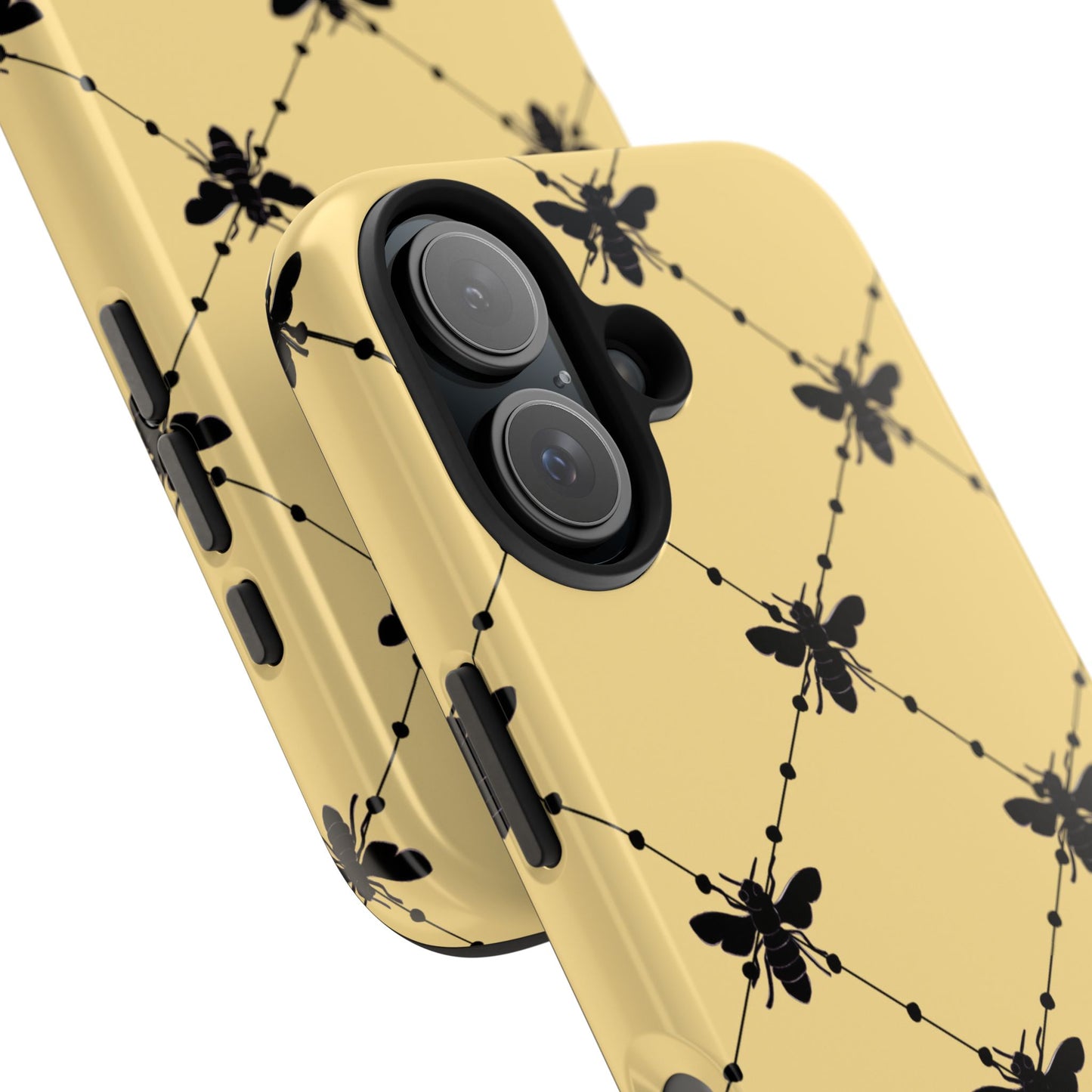 Beaded Bees Yellow Phone Case