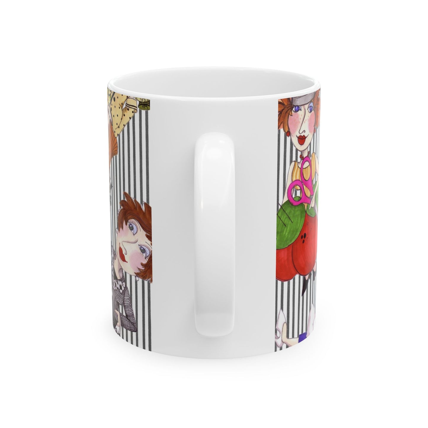 Sewing Stripe Cup