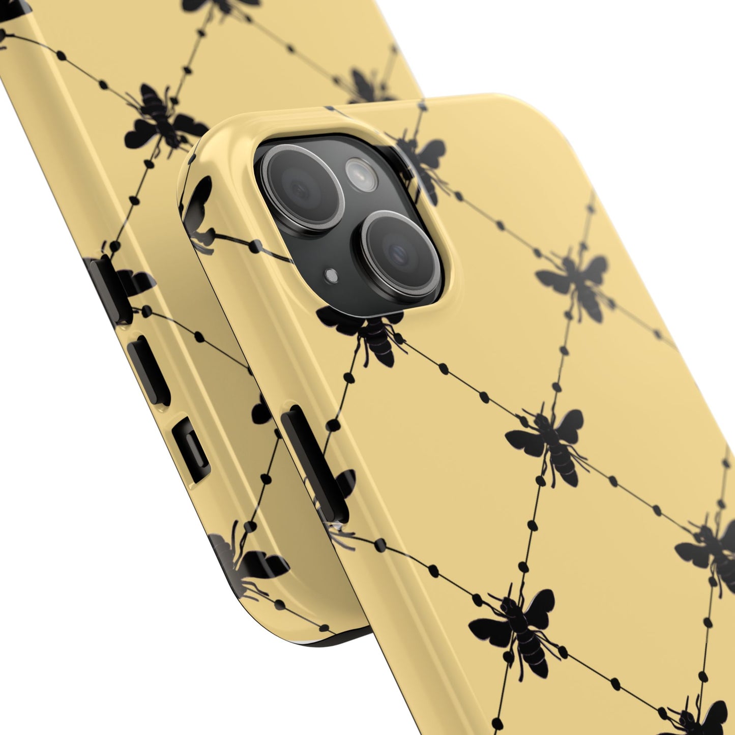 Beaded Bees Yellow Phone Case