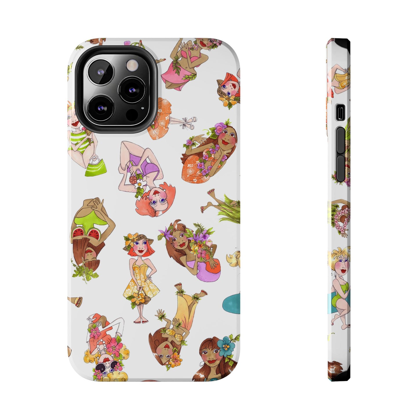 Island Toss White Phone Case