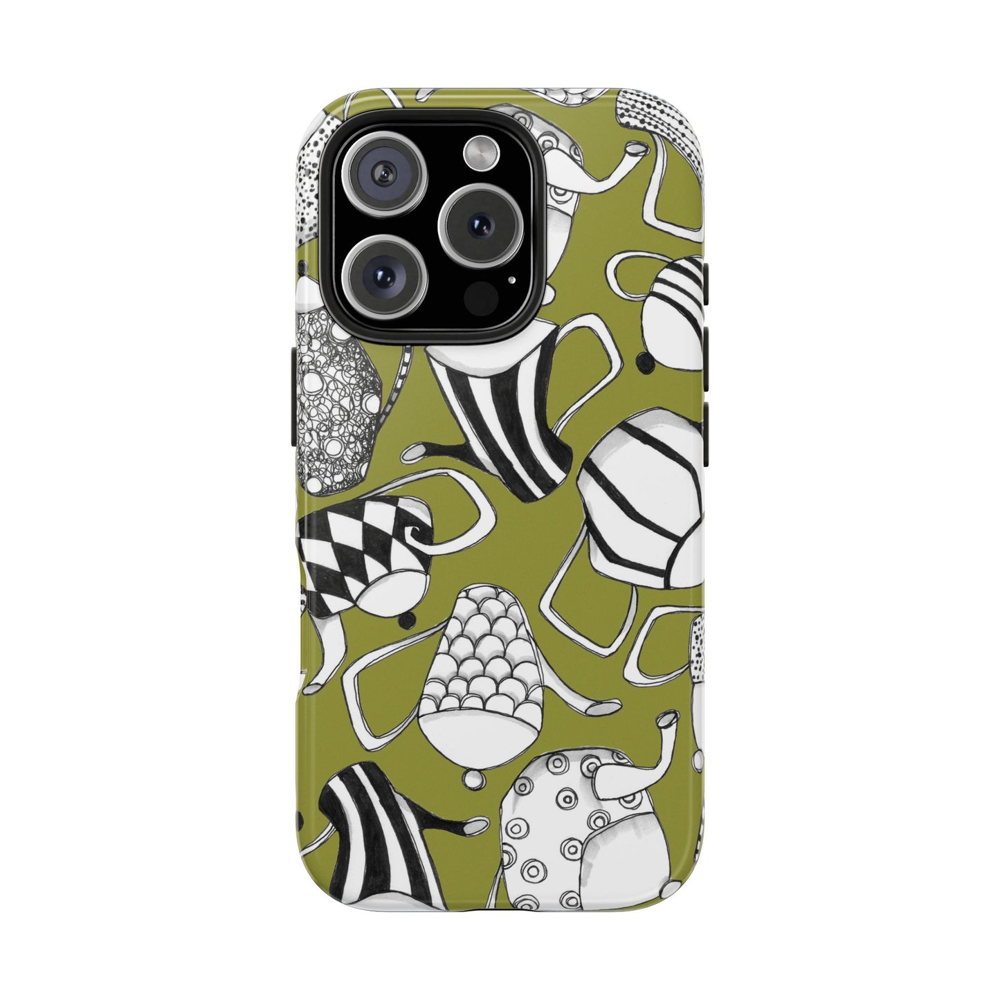 Coffee, Tea Anyone? Green Phone Case