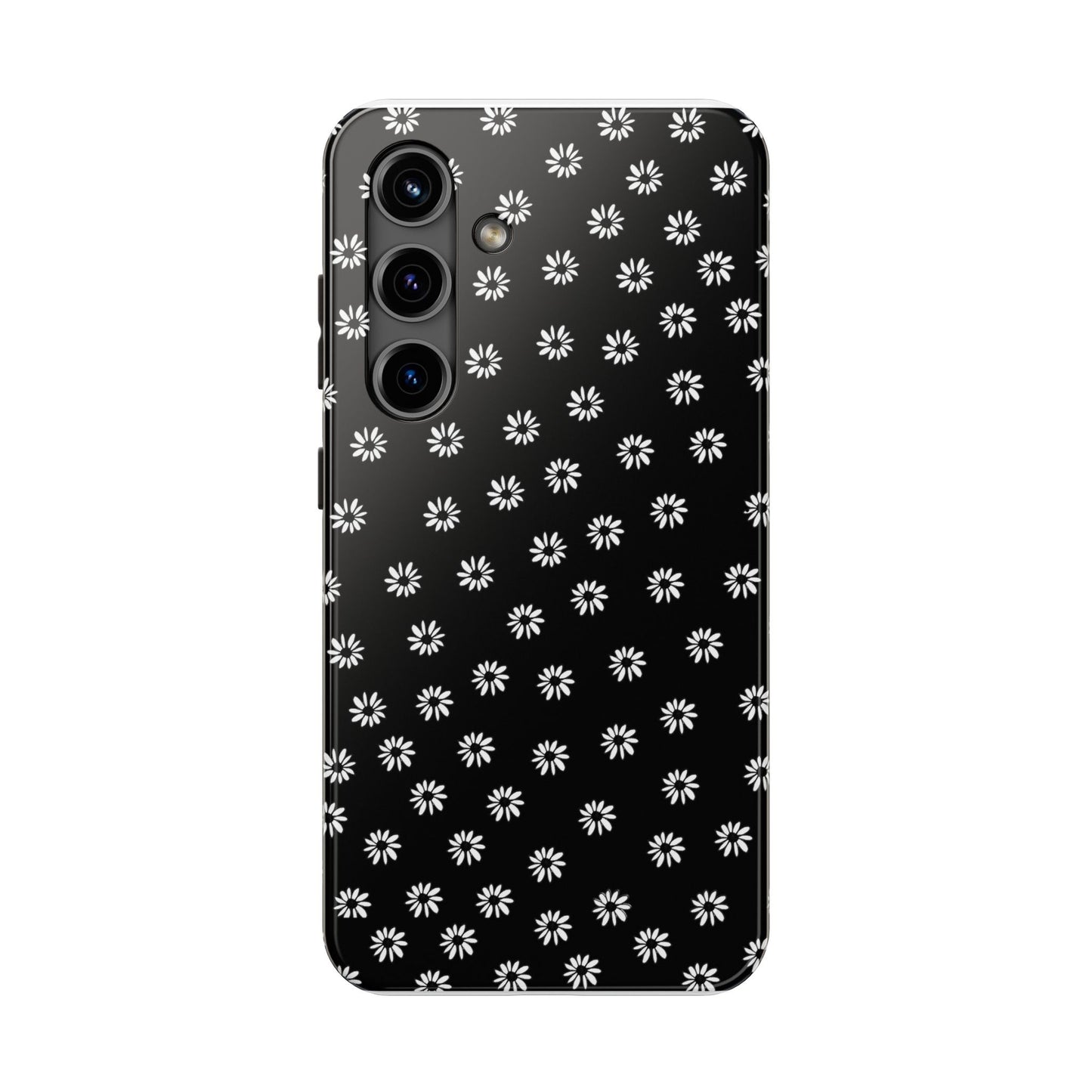 Daisy Dot Black / White Phone Case