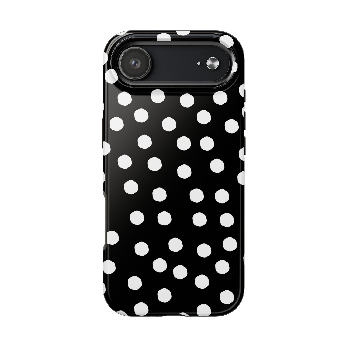 Jumbo Dots Black / White Phone Case