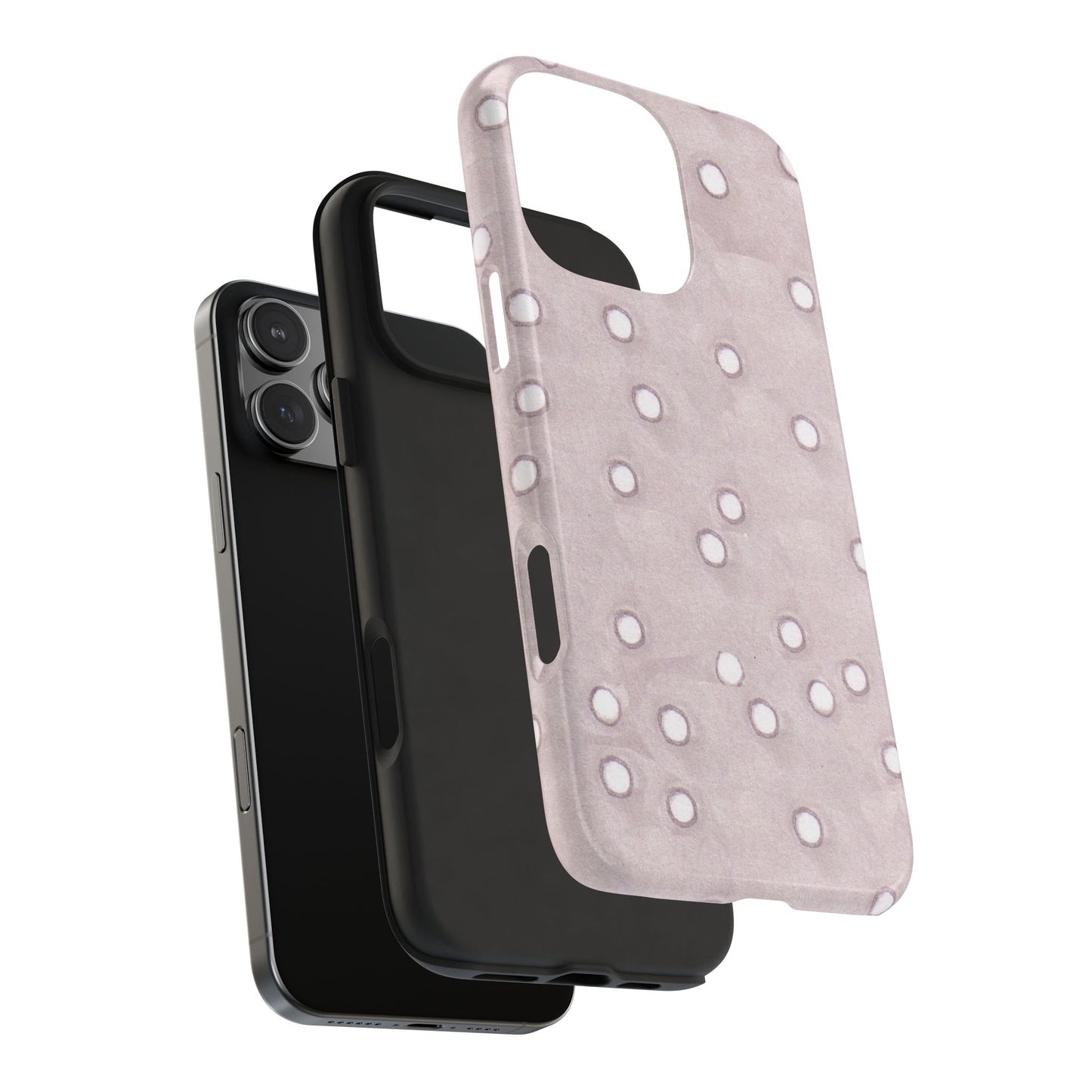 Dinky Dots Silver Phone Case