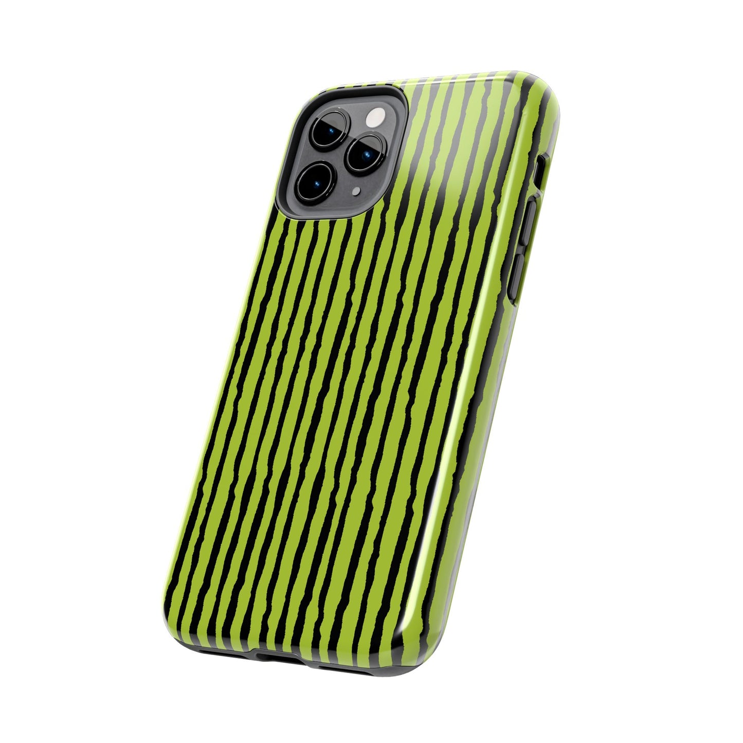 Sorta Stripe Green / Black Phone Case