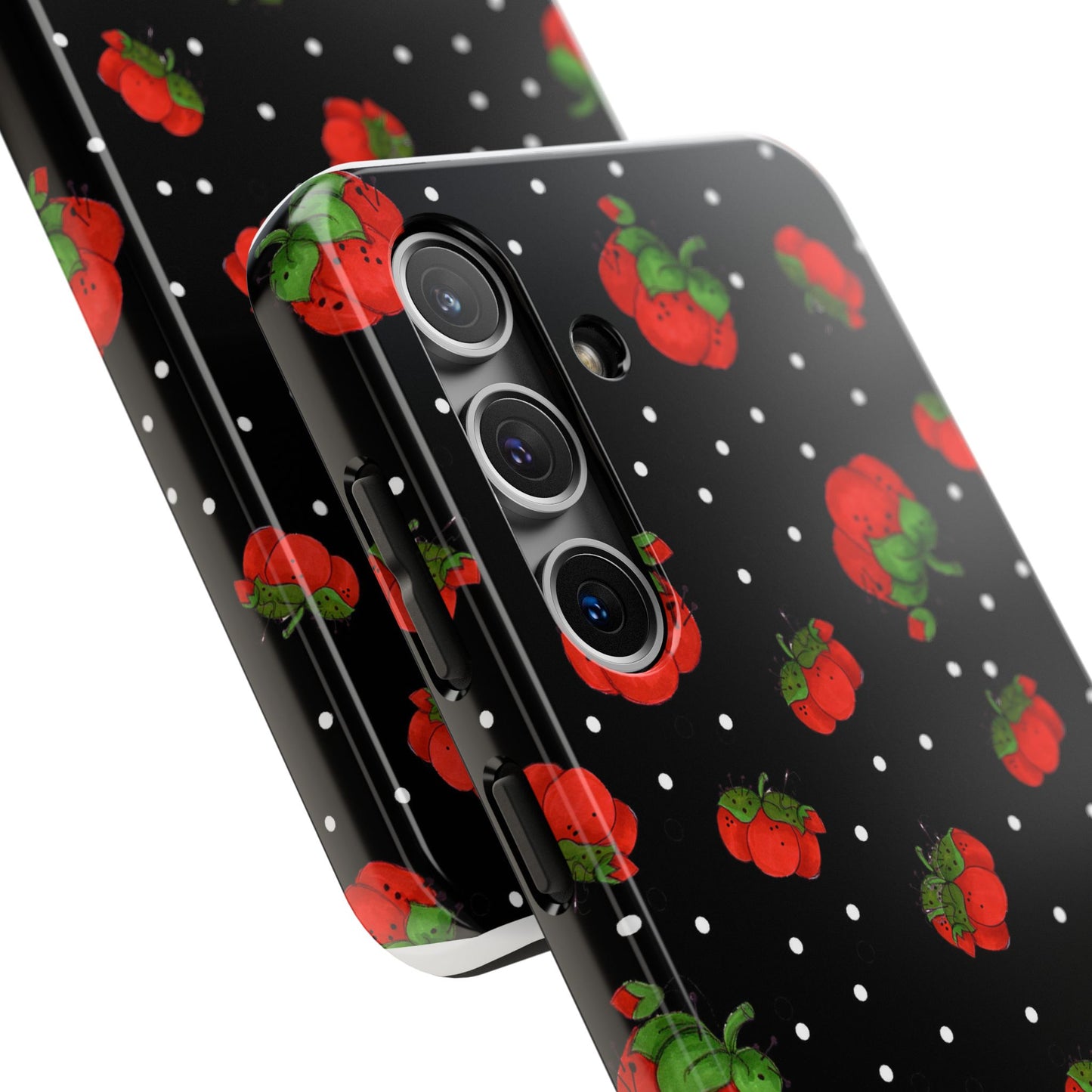 Pin Dots Black Phone Case
