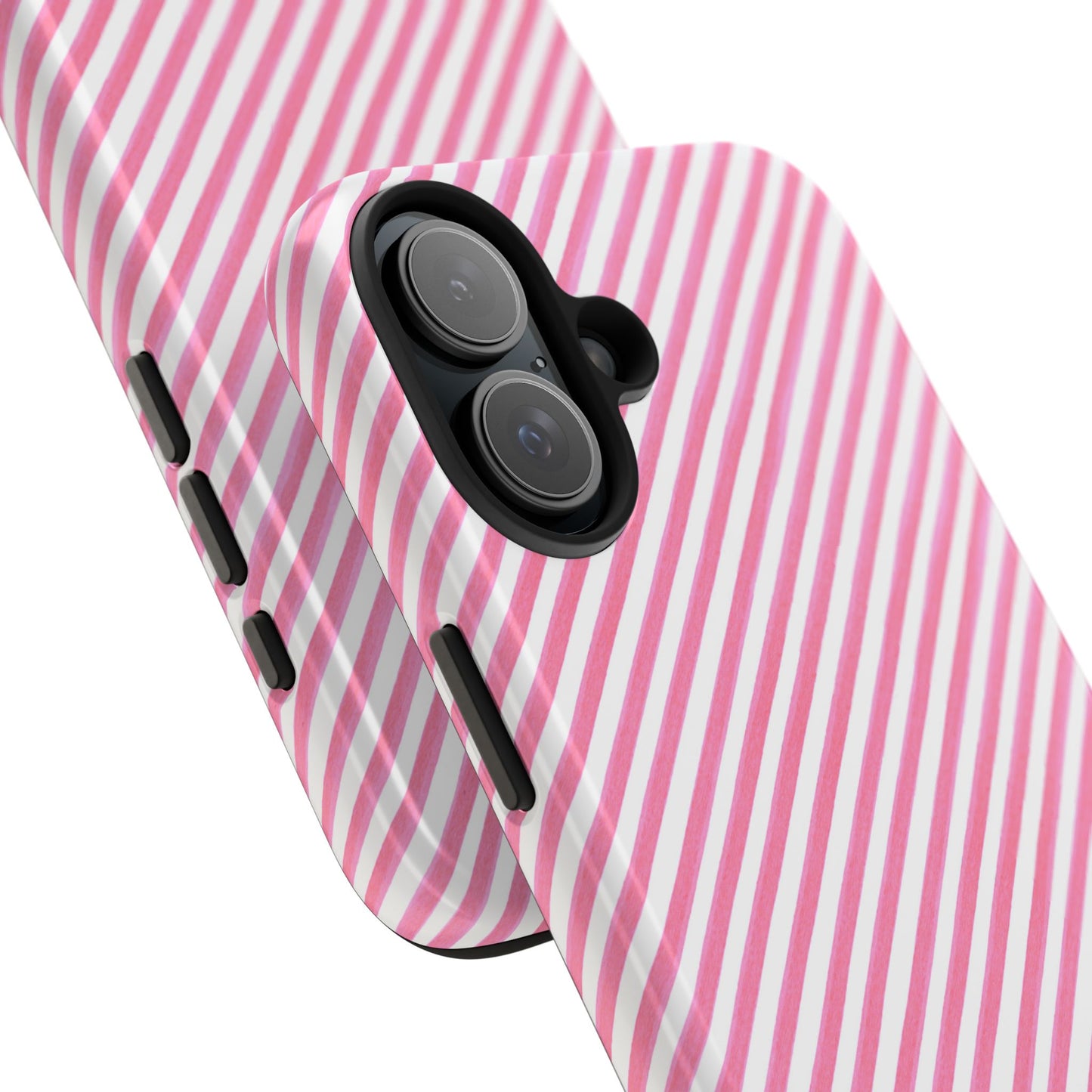 Bias Stripe Pink / White Phone Case