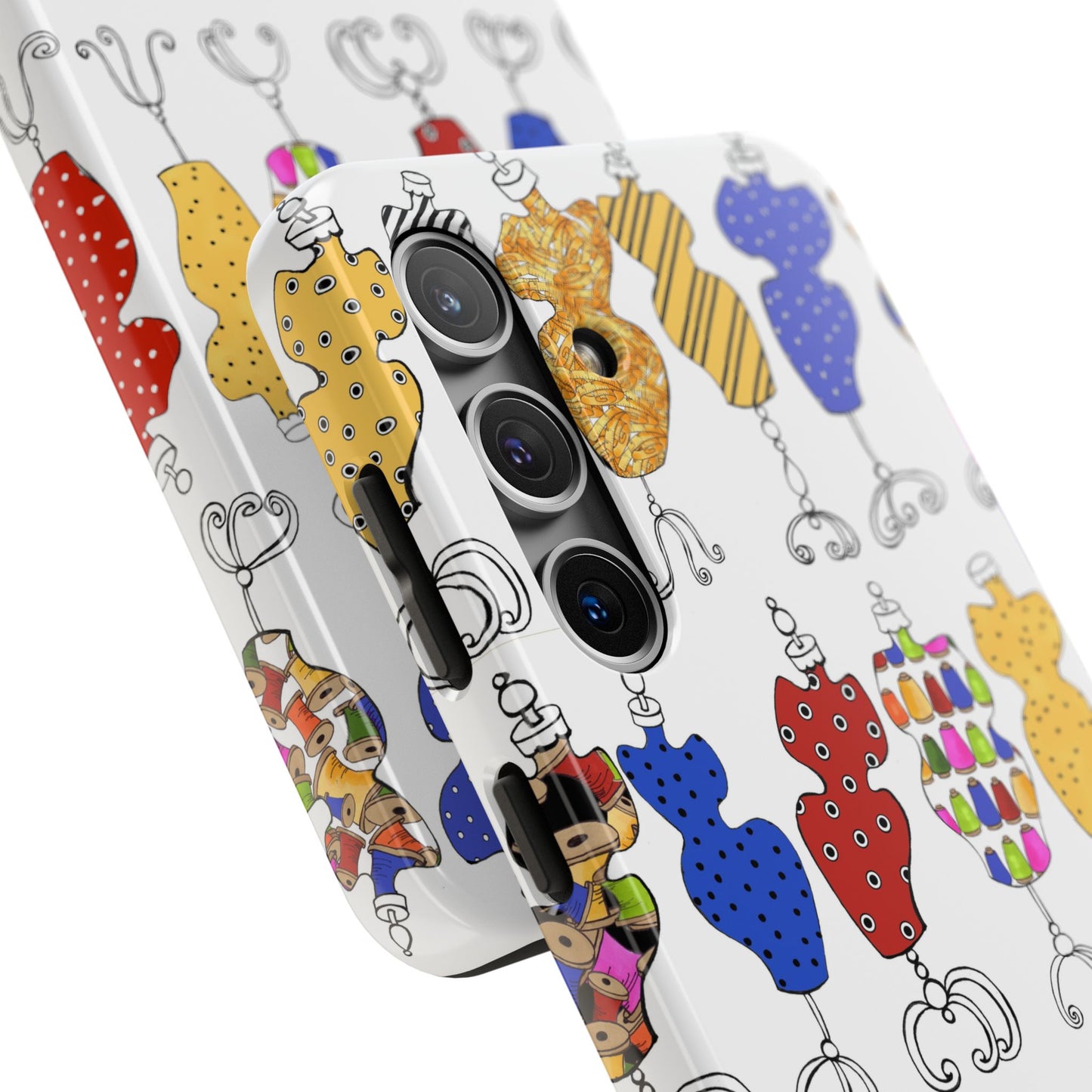 Go Figure White / Multi Phone Case