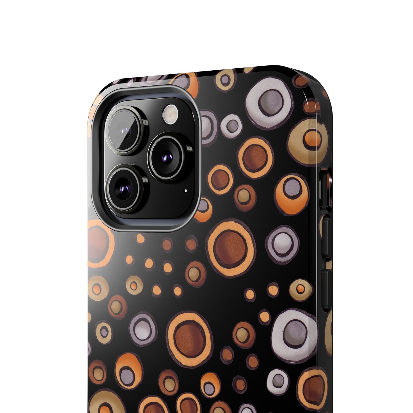Doggy Dots Black Phone Case
