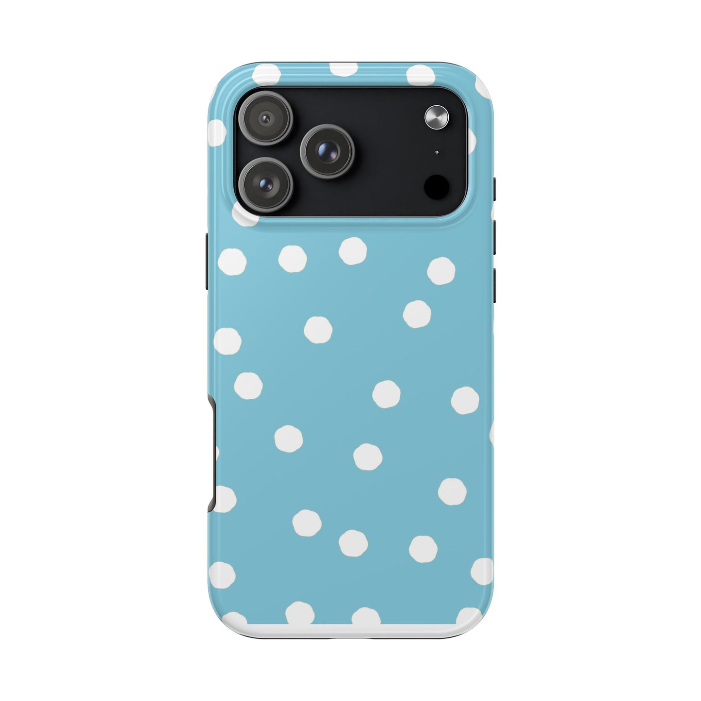 Jumbo Dots Turquoise / White Phone Case