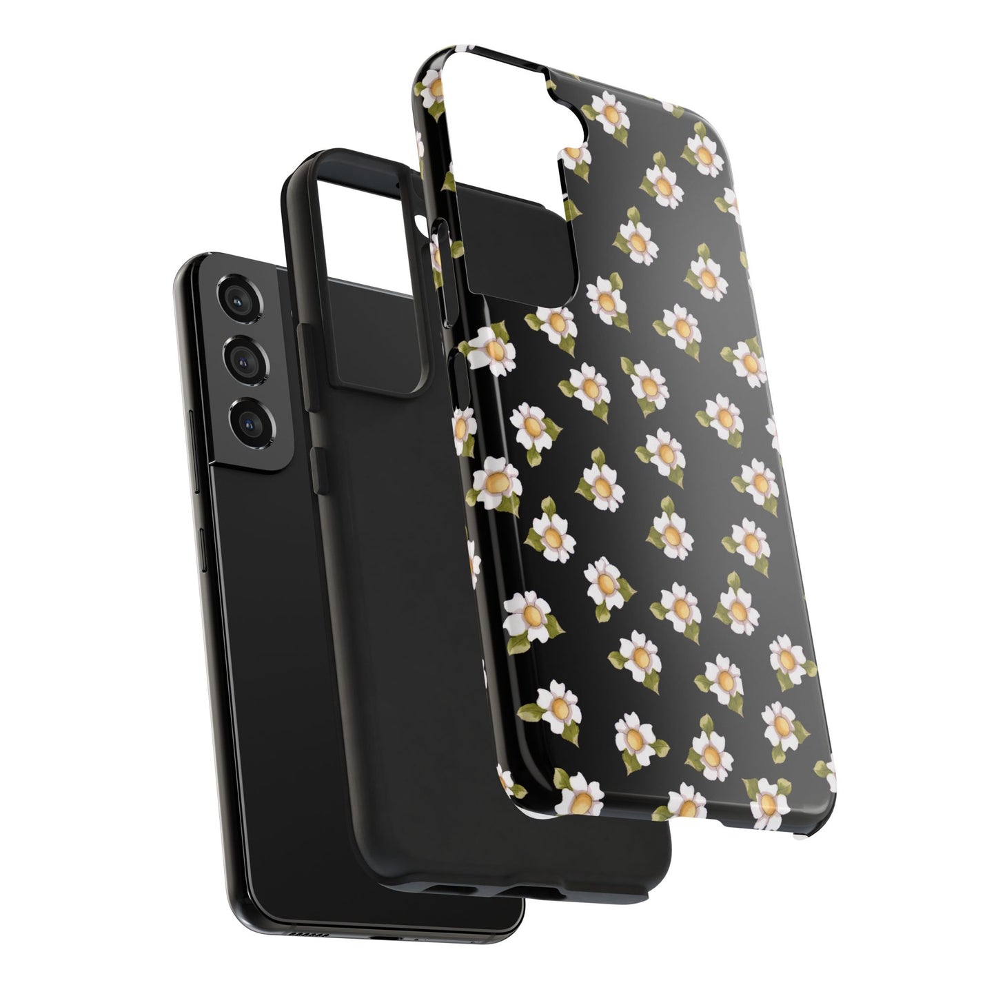 Daisies Black Phone Case