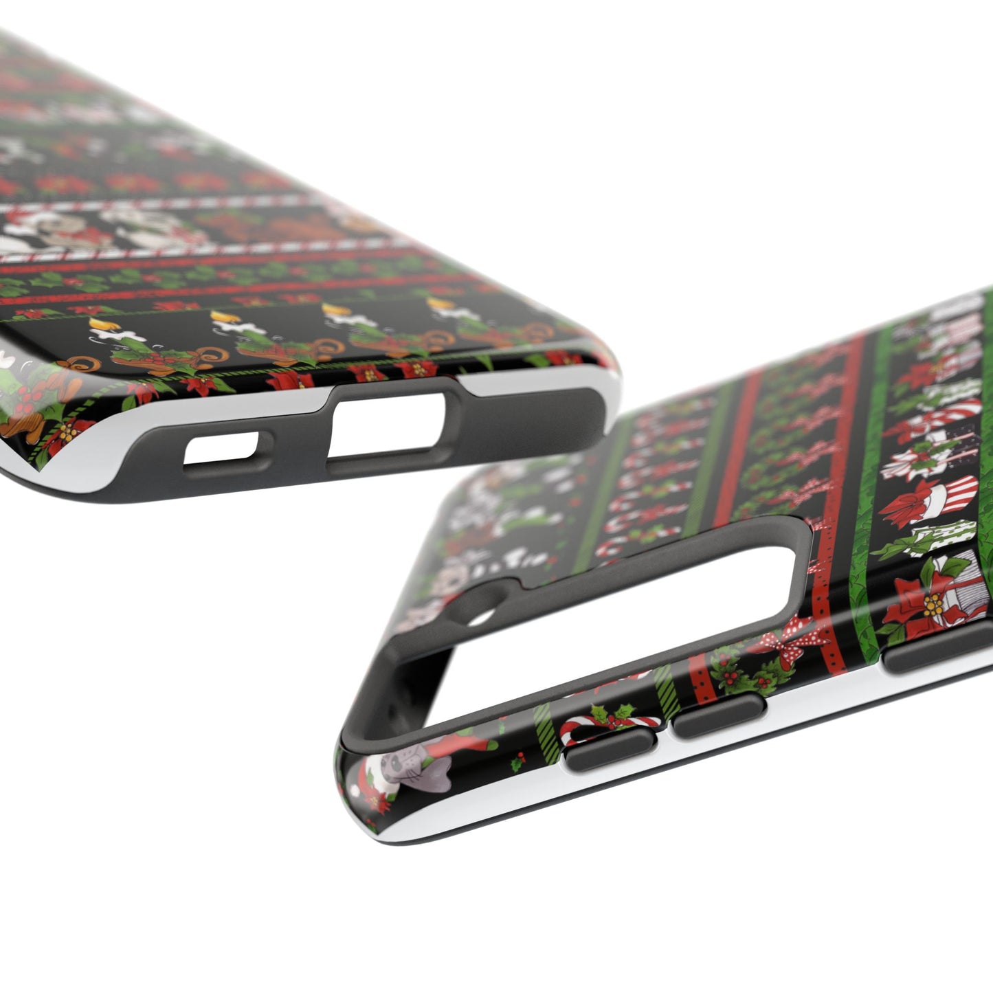 Holiday Borders Black Phone Case