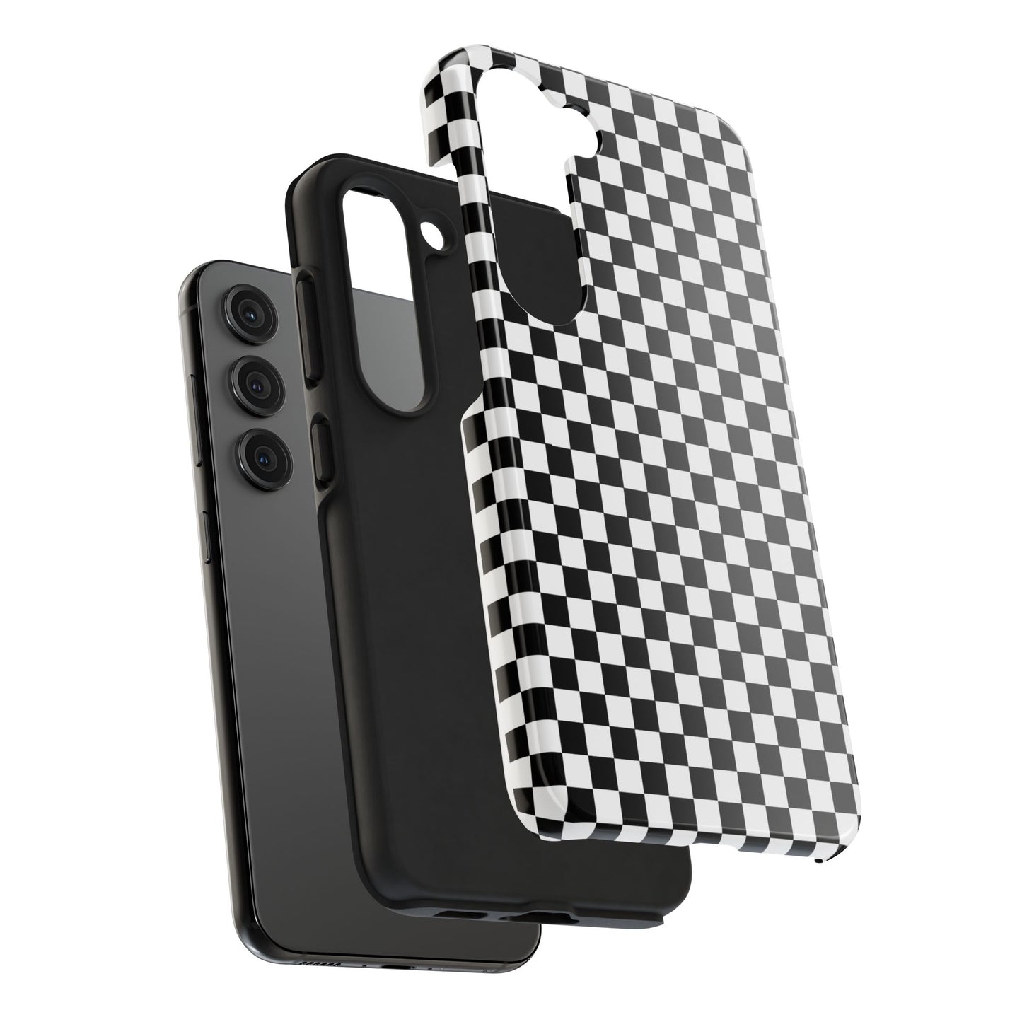 Checkerboard Black / White Phone Case