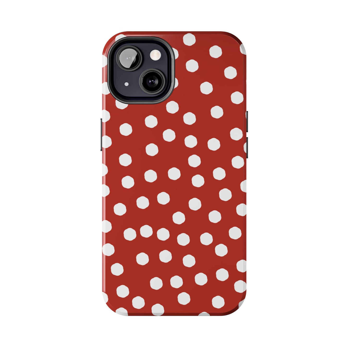 Jumbo Dots Red / White Phone Case