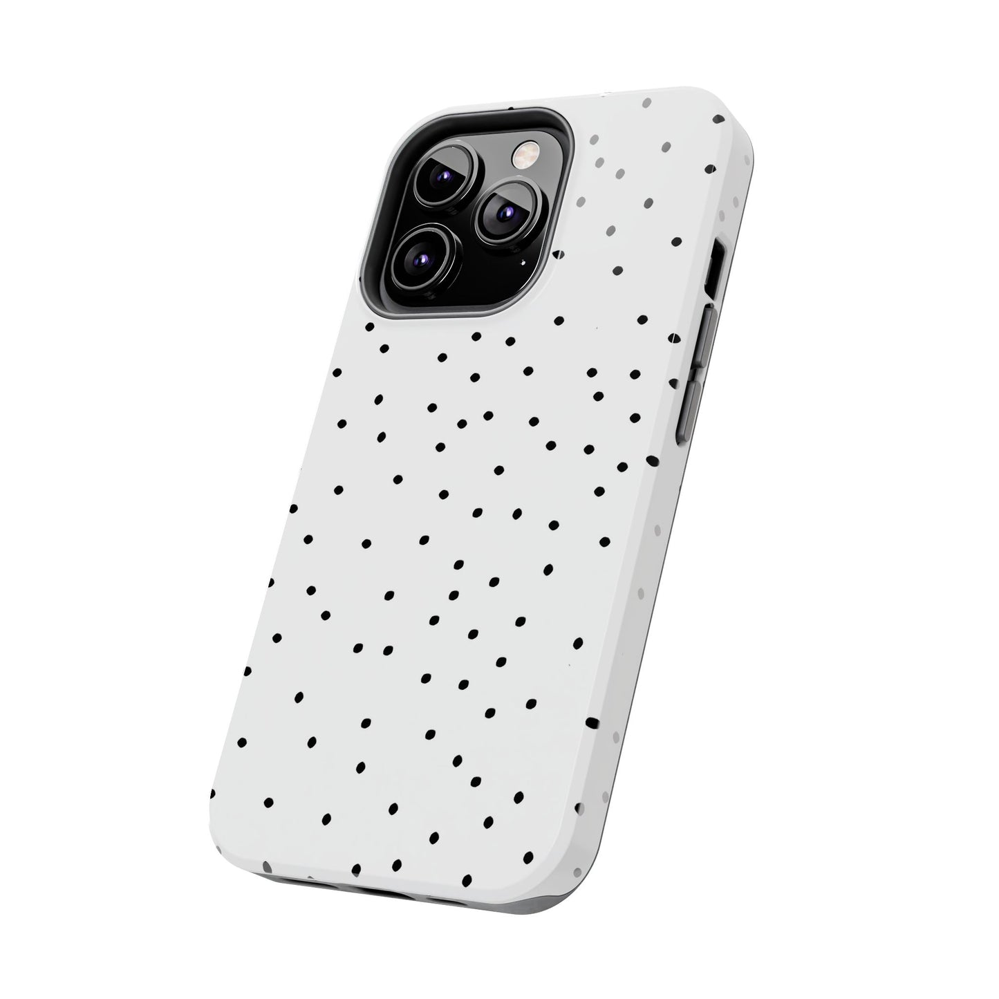 Space Dots White / Black Phone Case