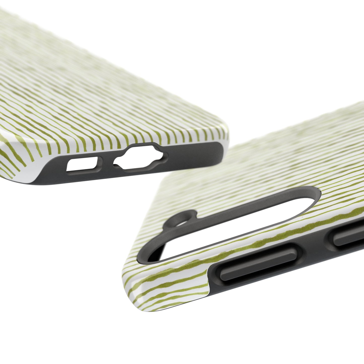 Faux Seersucker White / Green Phone Case
