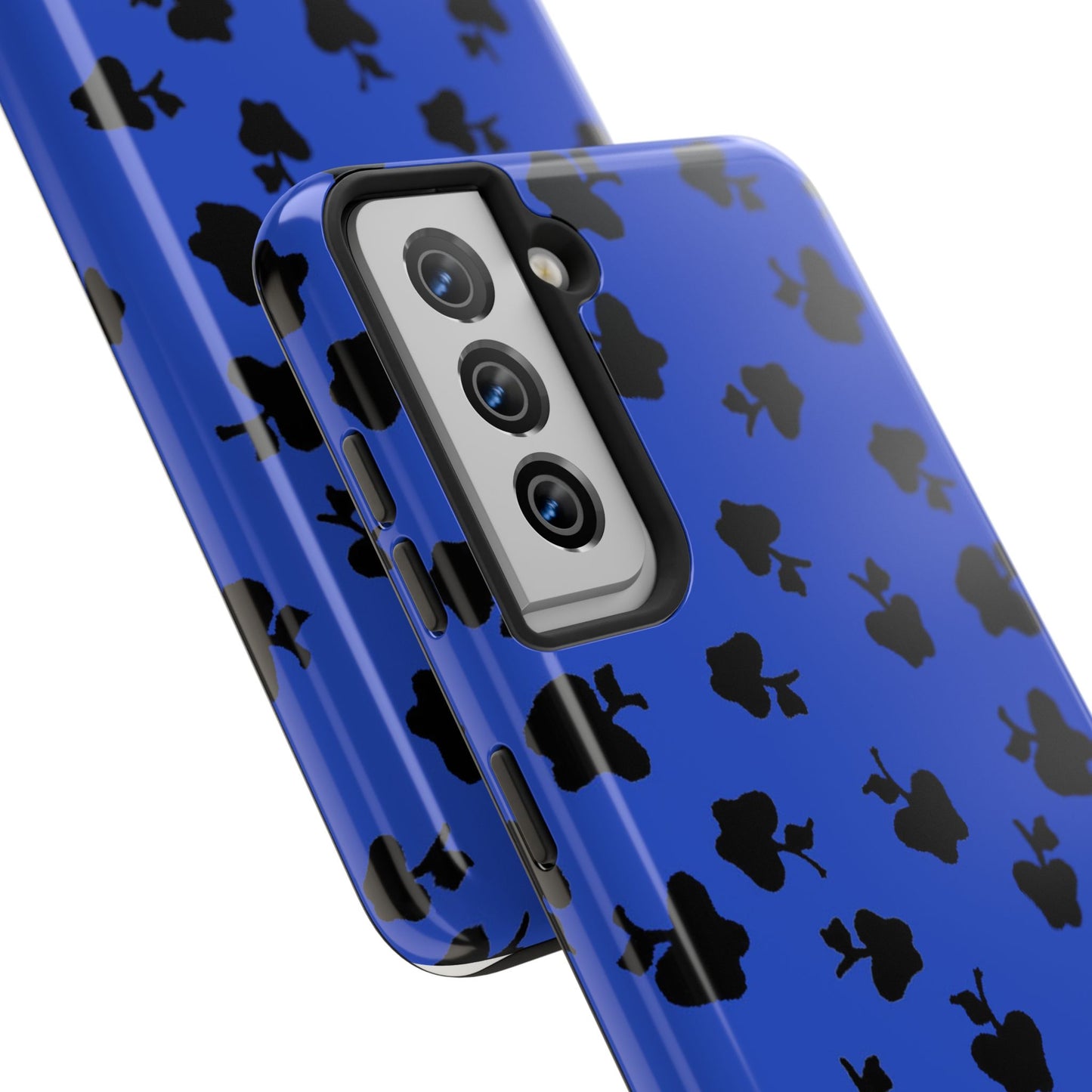Happy Apples Blue / Black Phone Case