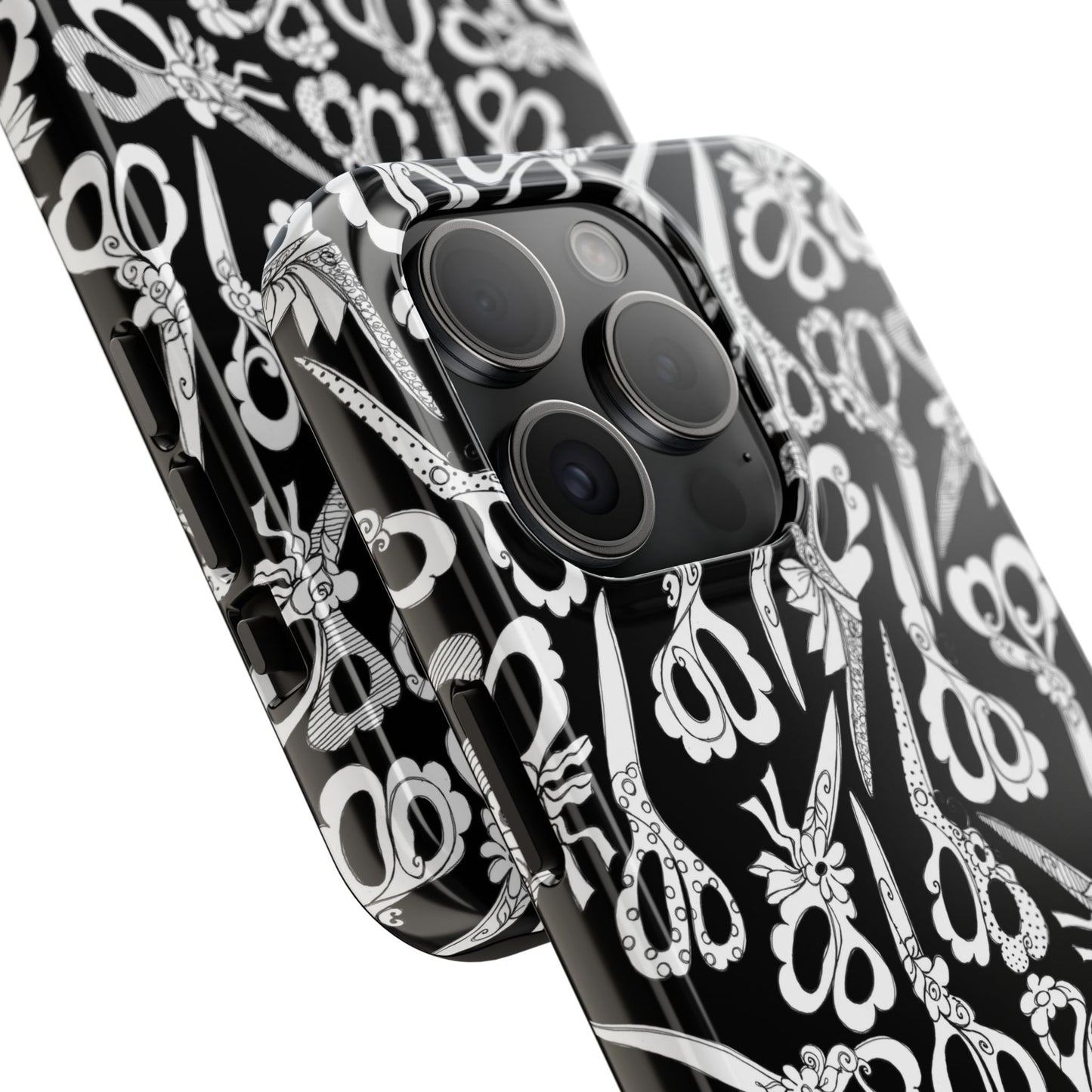 Scissor Blizzard Black Phone Case