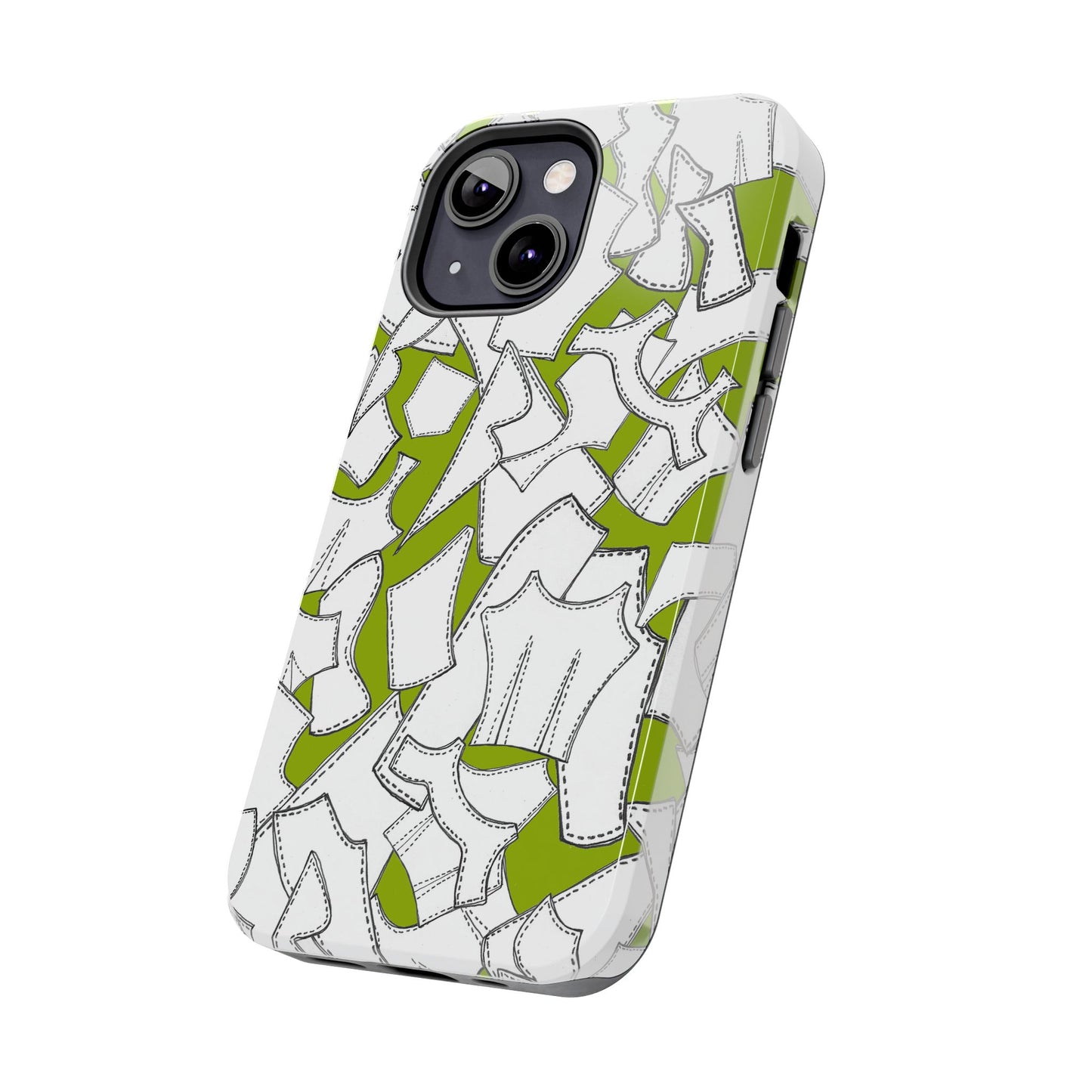 Pattern Pieces Chartreuse Phone Case