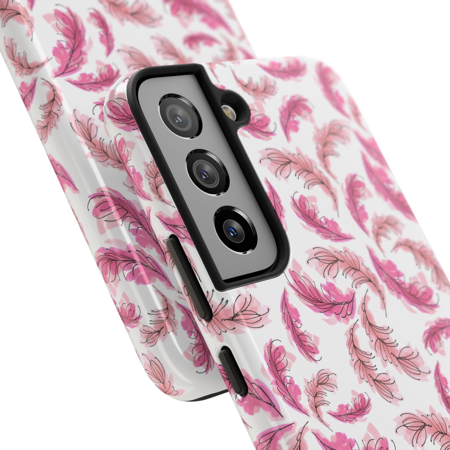 Flam Feathers White Phone Case