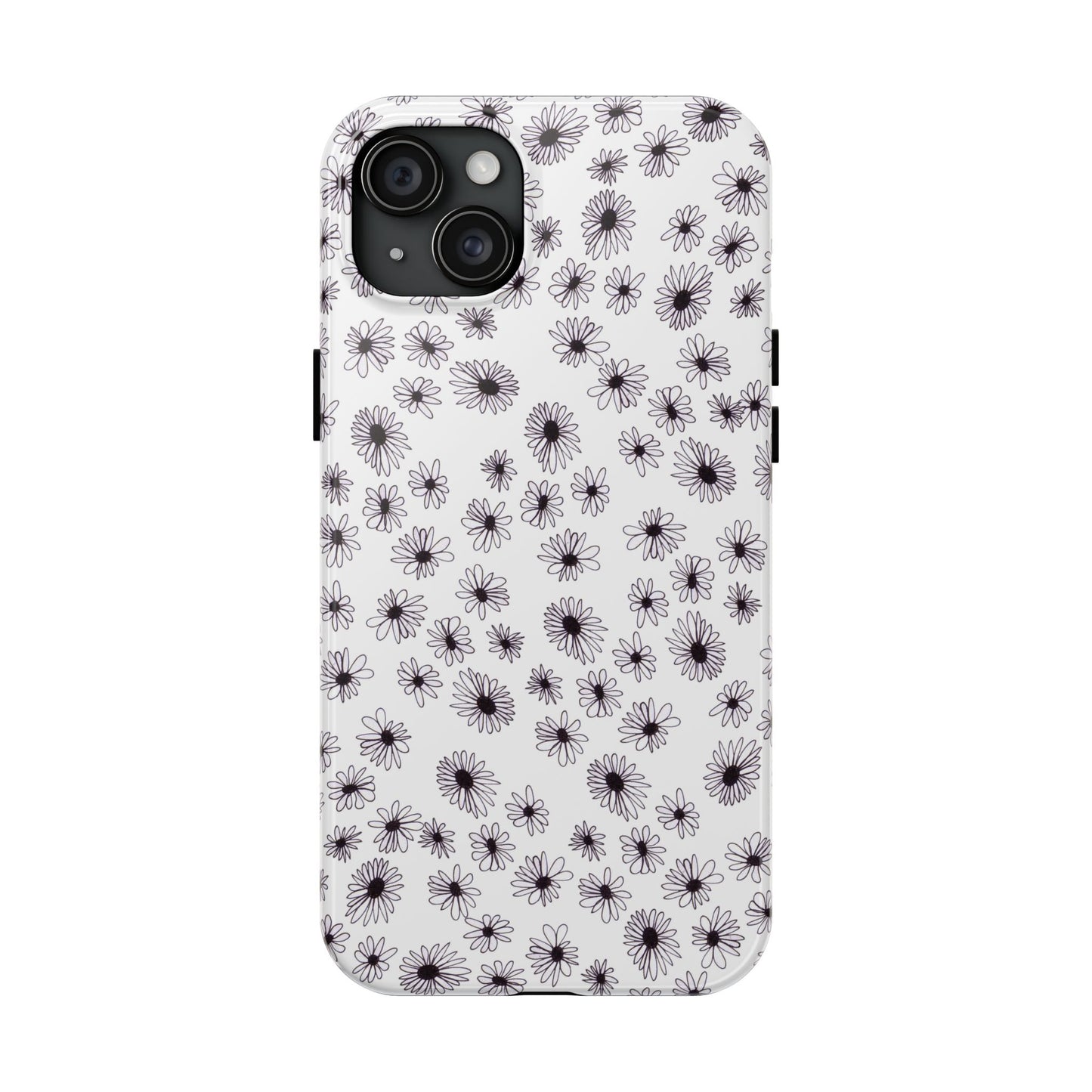 Random Daisy White / Black Phone Case