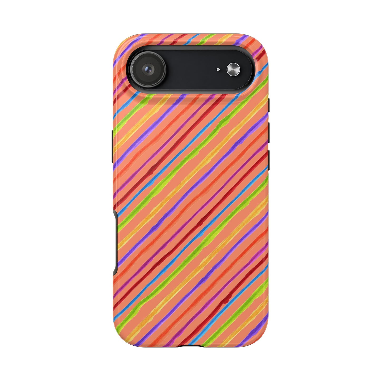 Calico Stripe Orange Phone Case