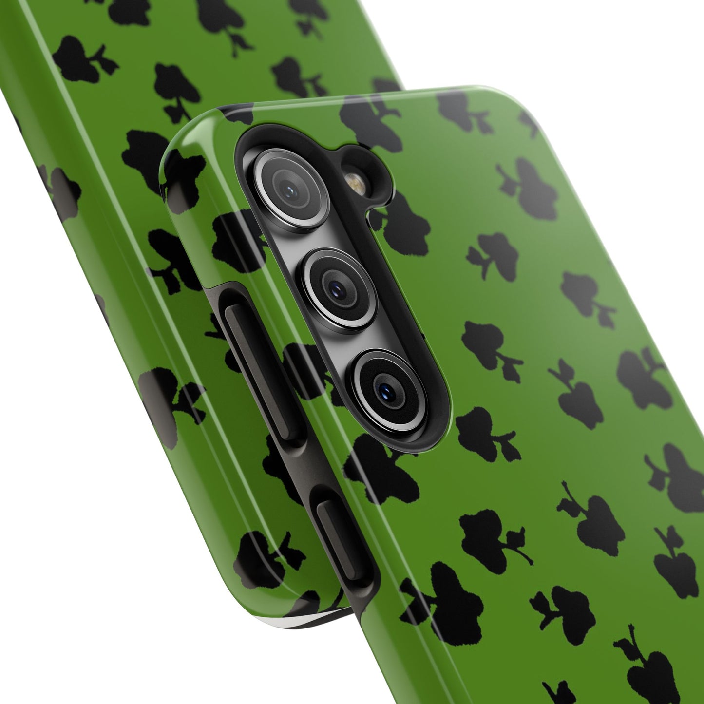 Happy Apples Green / Black Phone Case
