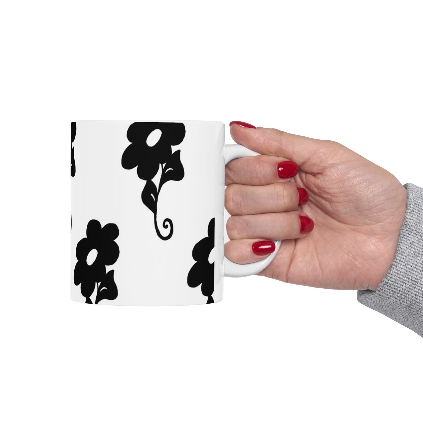 Daring Daisy White Cup