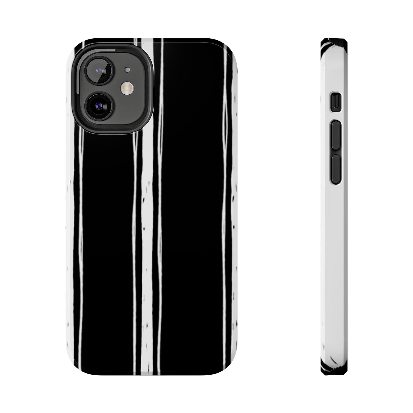 Black / White Stripe Phone Case