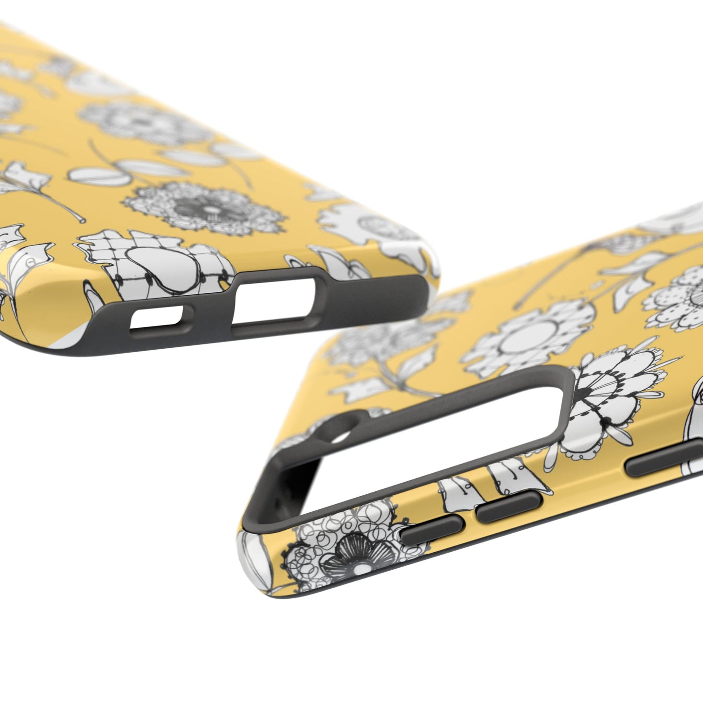 Paper Posies Yellow Phone Case
